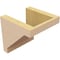 Ekena Millwork 6"W x 6"D x 6"H Wide Burlington Rough Cedar Woodgrain TimberThane Corbel, Primed Tan CORUR06X06X06BURRCPR - alternate 4